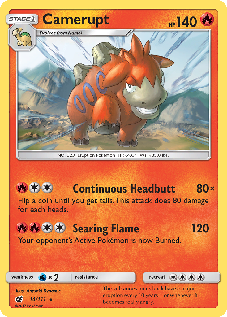 Camerupt (14/111) [Sun & Moon: Crimson Invasion] | Odin's Place