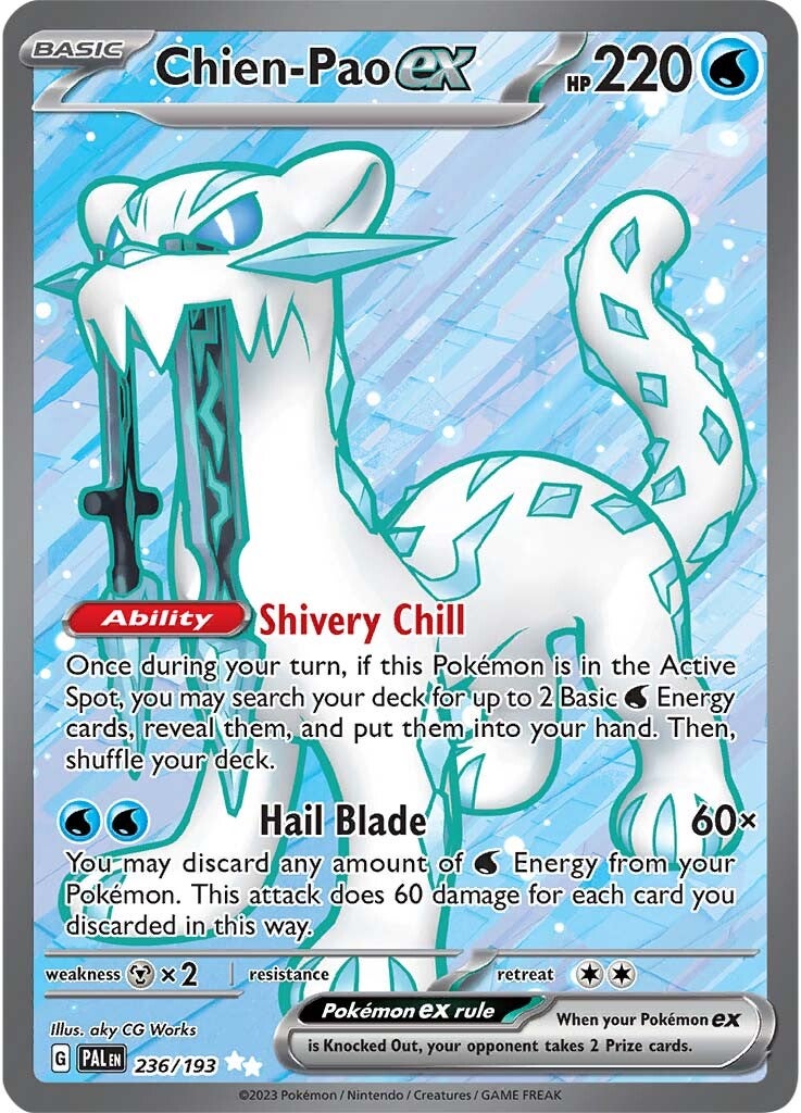 Chien-Pao ex (236/193) [Scarlet & Violet: Paldea Evolved] | Odin's Place