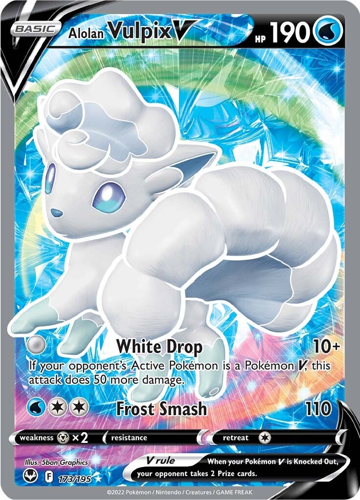Alolan Vulpix V (173/195) [Sword & Shield: Silver Tempest] | Odin's Place