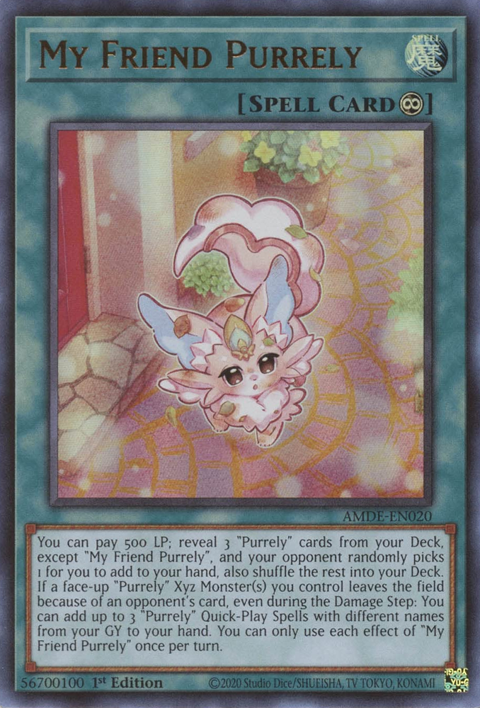My Friend Purrely [AMDE-EN020] Ultra Rare | Odin's Place