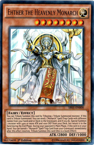 Ehther the Heavenly Monarch [SR01-EN000] Ultra Rare | Odin's Place