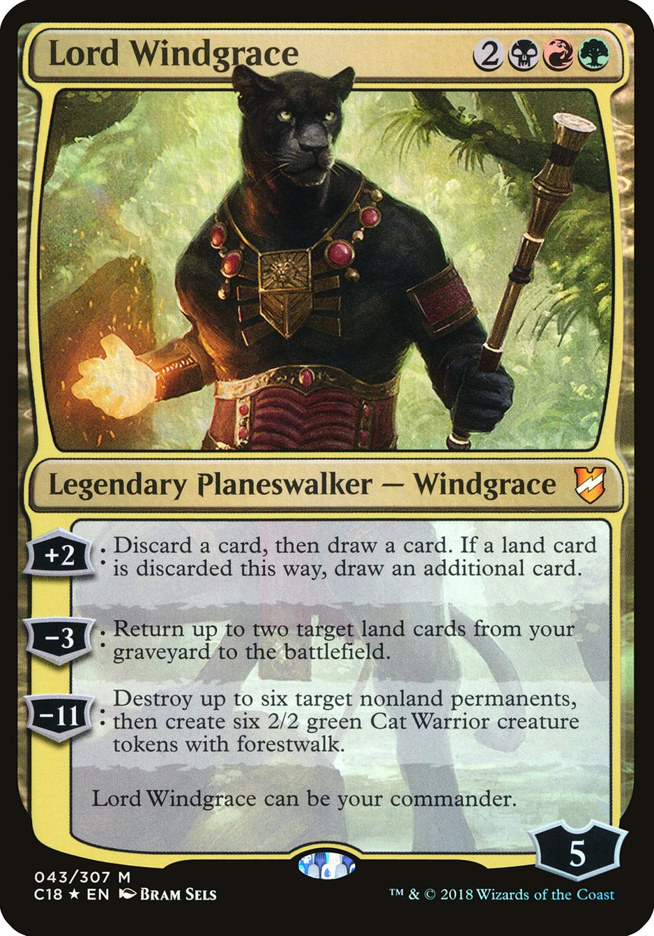 Lord Windgrace (43) (Oversized) [Commander 2018 Oversized] | Odin's Place