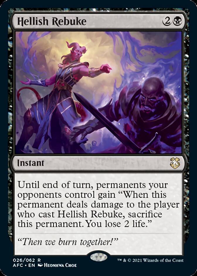 Hellish Rebuke [Dungeons & Dragons: Adventures in the Forgotten Realms Commander] | Odin's Place