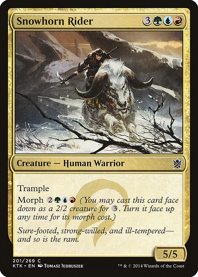 Snowhorn Rider (201) [Khans of Tarkir] | Odin's Place