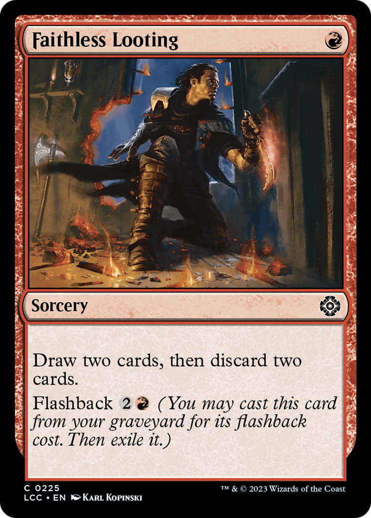 Faithless Looting [The Lost Caverns of Ixalan Commander] | Odin's Place