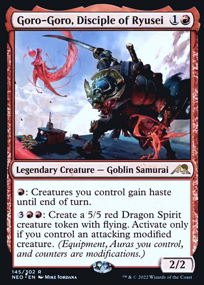 Goro-Goro, Disciple of Ryusei [Kamigawa: Neon Dynasty Prerelease Promos] | Odin's Place