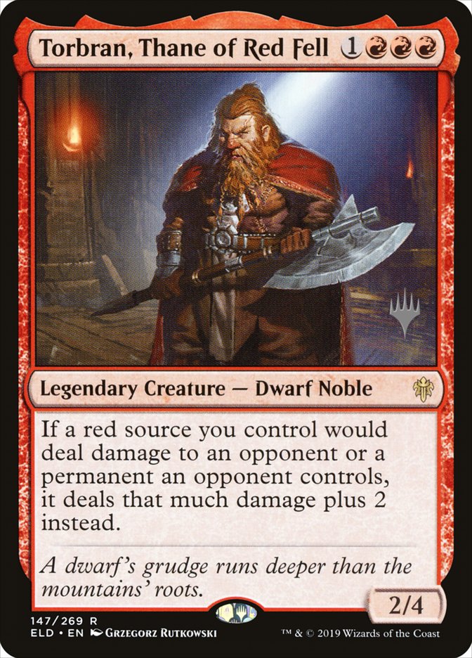 Torbran, Thane of Red Fell (Promo Pack) [Throne of Eldraine Promos] | Odin's Place