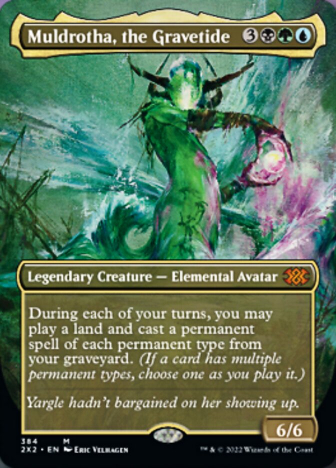 Muldrotha, the Gravetide (Borderless Alternate Art) [Double Masters 2022] | Odin's Place