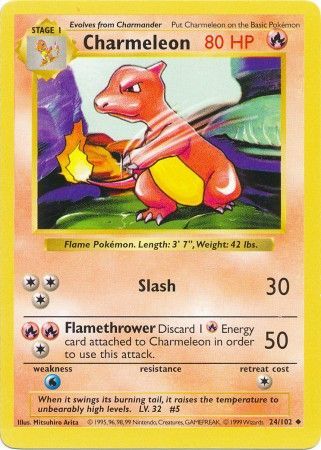 Charmeleon (24/102) [Base Set Shadowless Unlimited] | Odin's Place