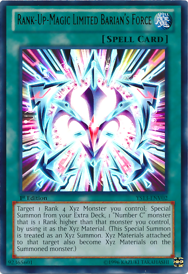 Rank-Up-Magic Limited Barian's Force [YS13-ENV02] Ultra Rare | Odin's Place