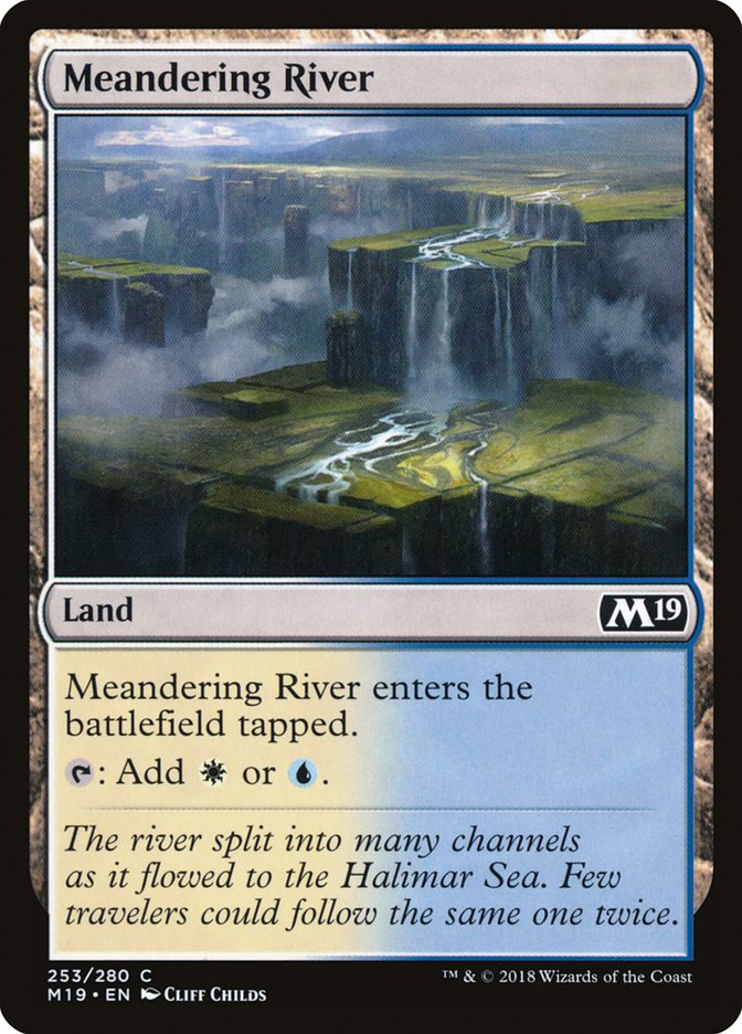 Meandering River (253) [Core Set 2019] | Odin's Place