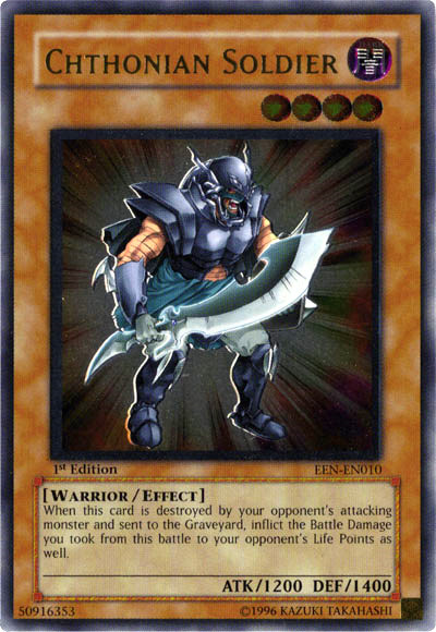 Chthonian Soldier [EEN-EN010] Ultimate Rare | Odin's Place