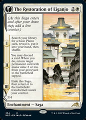 The Restoration of Eiganjo // Architect of Restoration (Showcase Soft Glow) [Kamigawa: Neon Dynasty] | Odin's Place