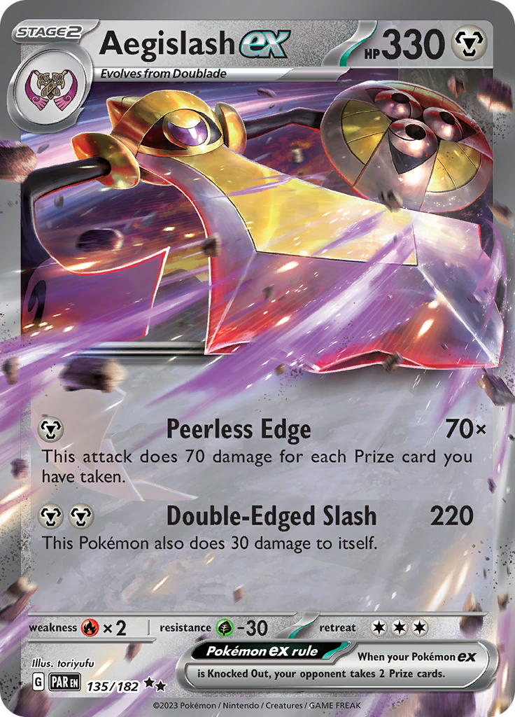 Aegislash ex (135/182) [Scarlet & Violet: Paradox Rift] | Odin's Place
