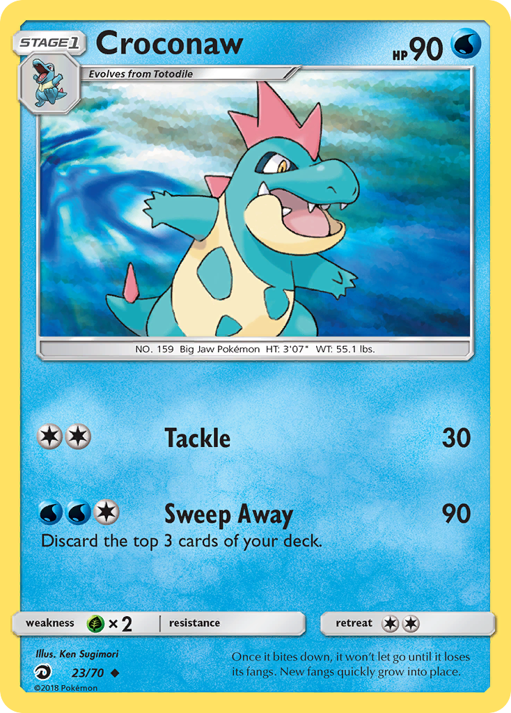 Croconaw (23/70) [Sun & Moon: Dragon Majesty] | Odin's Place