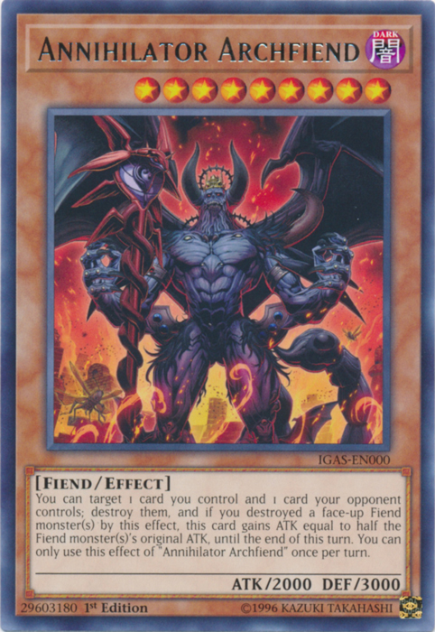 Annihilator Archfiend [IGAS-EN000] Rare | Odin's Place