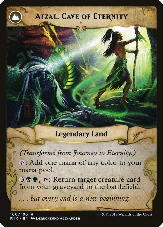 Journey to Eternity // Atzal, Cave of Eternity [Rivals of Ixalan] | Odin's Place