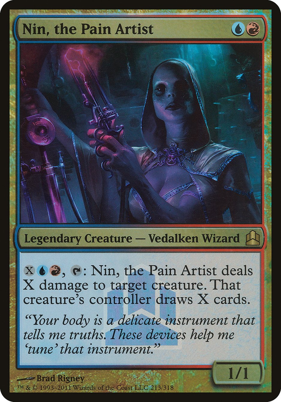 Nin, the Pain Artist (213) (Launch) (Oversized) [Commander 2011 Oversized] | Odin's Place