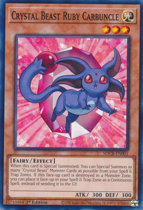 Crystal Beast Ruby Carbuncle [SDCB-EN001] Common | Odin's Place