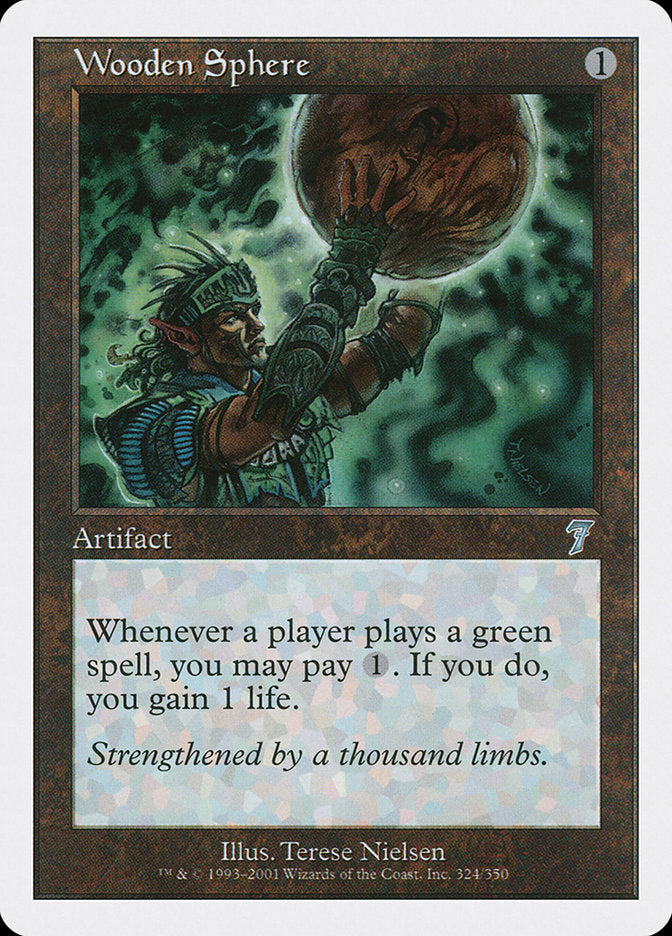 Wooden Sphere (324) [Seventh Edition] | Odin's Place