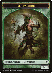 Elf Warrior // Zombie Double-Sided Token (15) [Commander 2016 Tokens] | Odin's Place