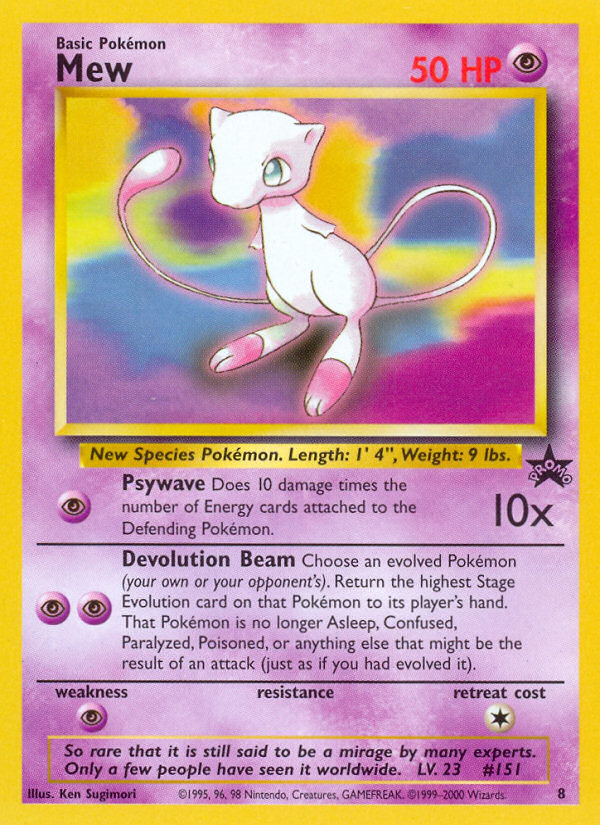 Mew (8) [Wizards of the Coast: Black Star Promos] | Odin's Place