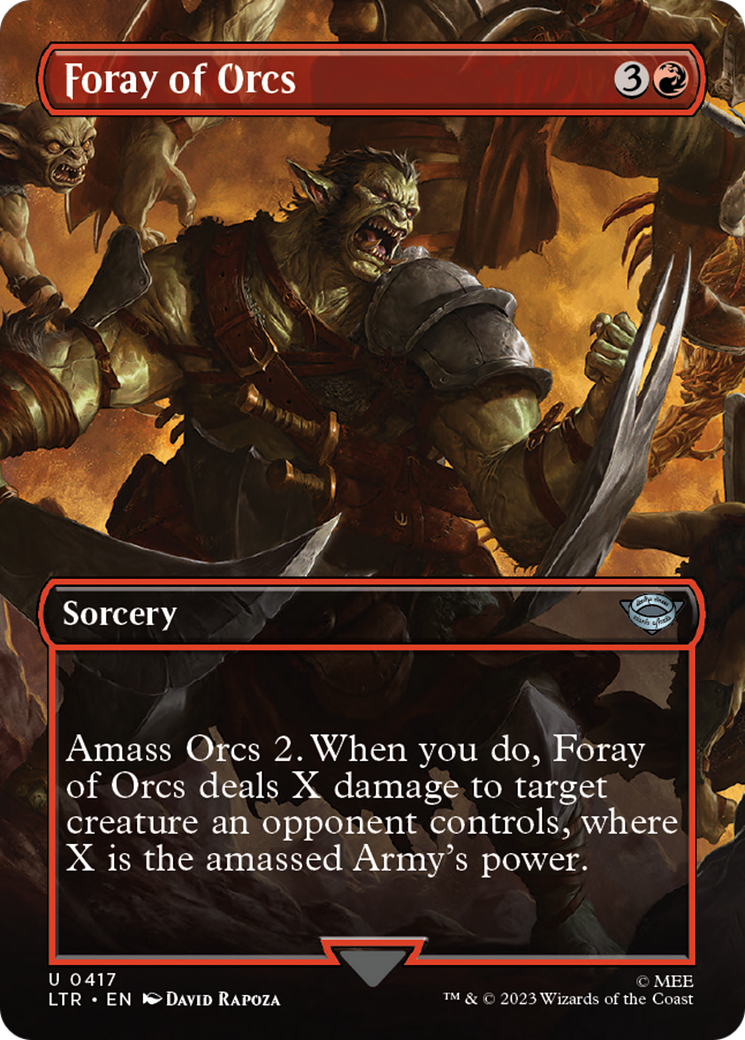 Foray of Orcs (Borderless Alternate Art) [The Lord of the Rings: Tales of Middle-Earth] | Odin's Place