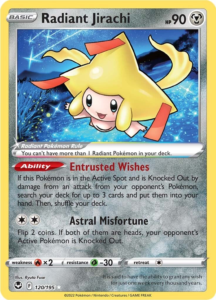 Radiant Jirachi (120/195) [Sword & Shield: Silver Tempest] | Odin's Place