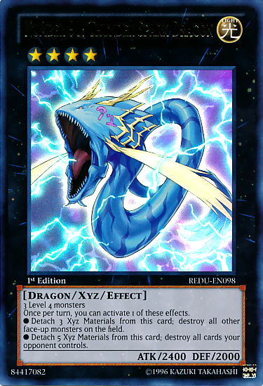 Number 91: Thunder Spark Dragon [REDU-EN098] Ultra Rare | Odin's Place