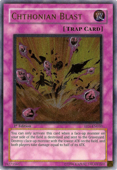 Chthonian Blast [EEN-EN050] Ultimate Rare | Odin's Place