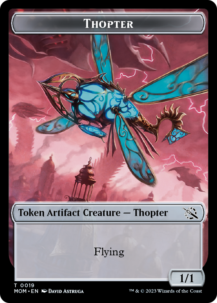 Treasure (21) // Thopter Double-Sided Token [March of the Machine Tokens] | Odin's Place