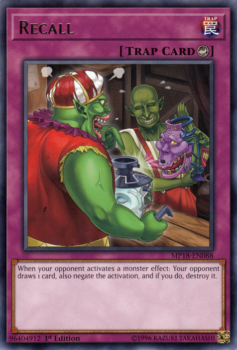 Recall [MP18-EN088] Rare | Odin's Place