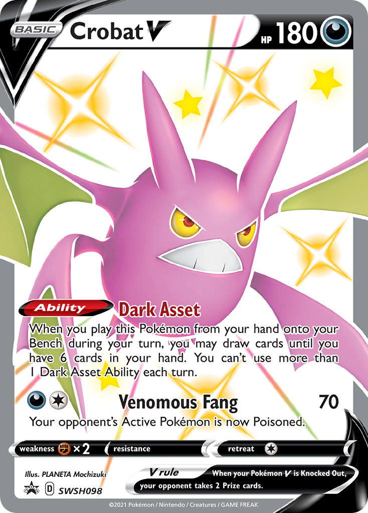 Crobat V (SWSH098) [Sword & Shield: Black Star Promos] | Odin's Place