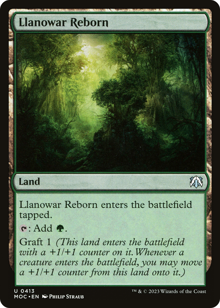 Llanowar Reborn [March of the Machine Commander] | Odin's Place