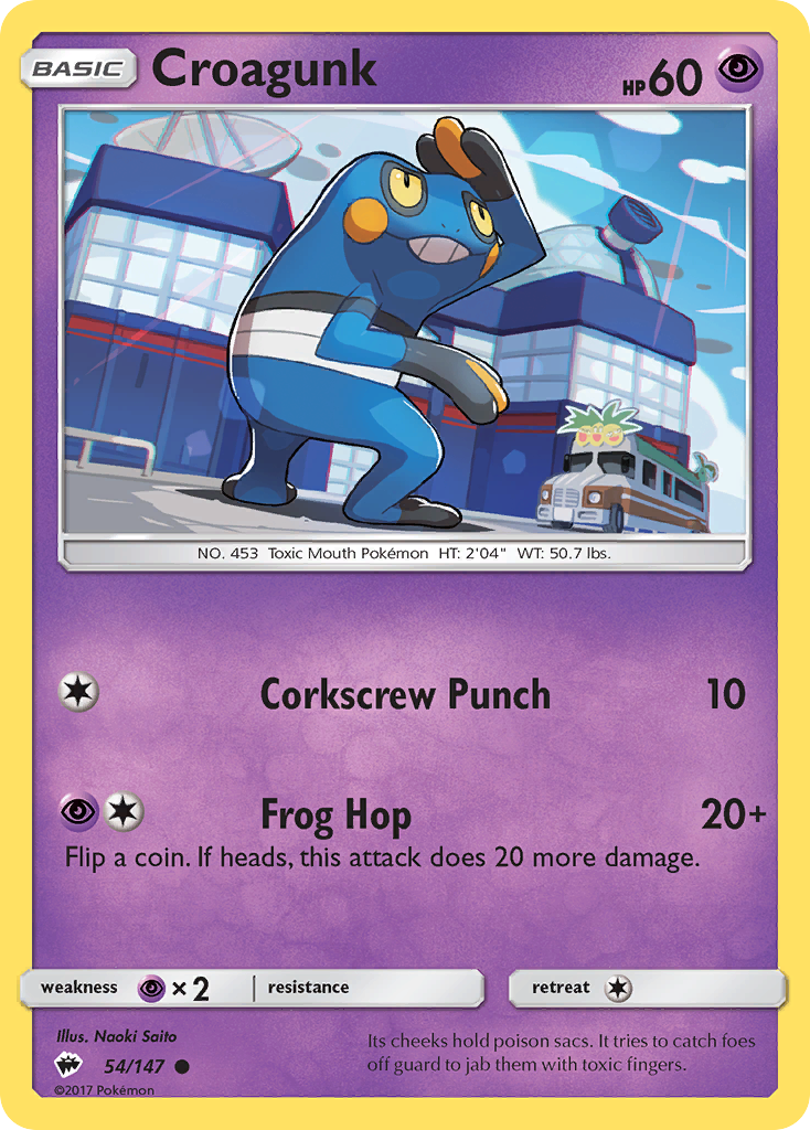 Croagunk (54/147) [Sun & Moon: Burning Shadows] | Odin's Place