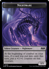 Nightmare // Food (0010) Double-Sided Token [Wilds of Eldraine Tokens] | Odin's Place