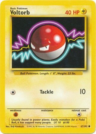 Voltorb (67/102) [Base Set Unlimited] | Odin's Place