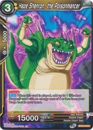 Haze Shenron, the Poisonmancer (BT10-118) [Rise of the Unison Warrior] | Odin's Place