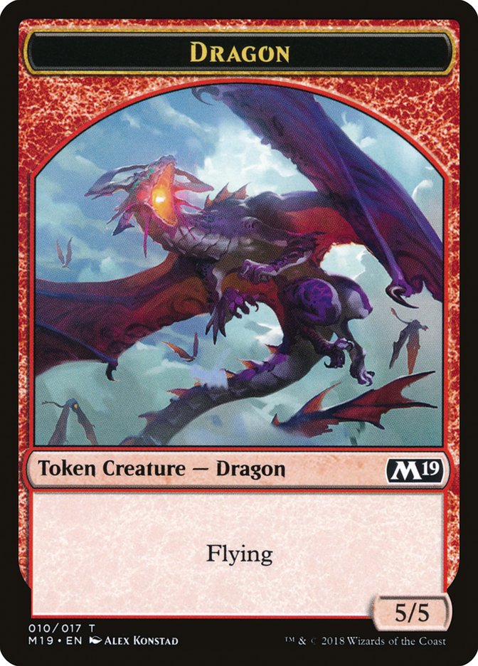 Dragon Token (010/017) [Core Set 2019 Tokens] | Odin's Place