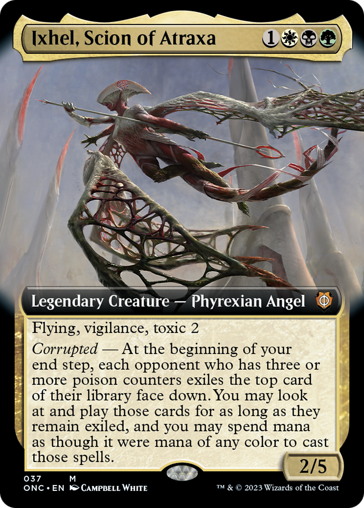 Ixhel, Scion of Atraxa (Extended Art) [Phyrexia: All Will Be One Commander] | Odin's Place