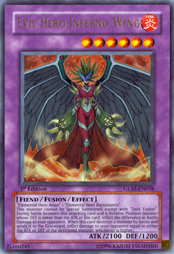 Evil Hero Inferno Wing [GLAS-EN038] Ultra Rare | Odin's Place