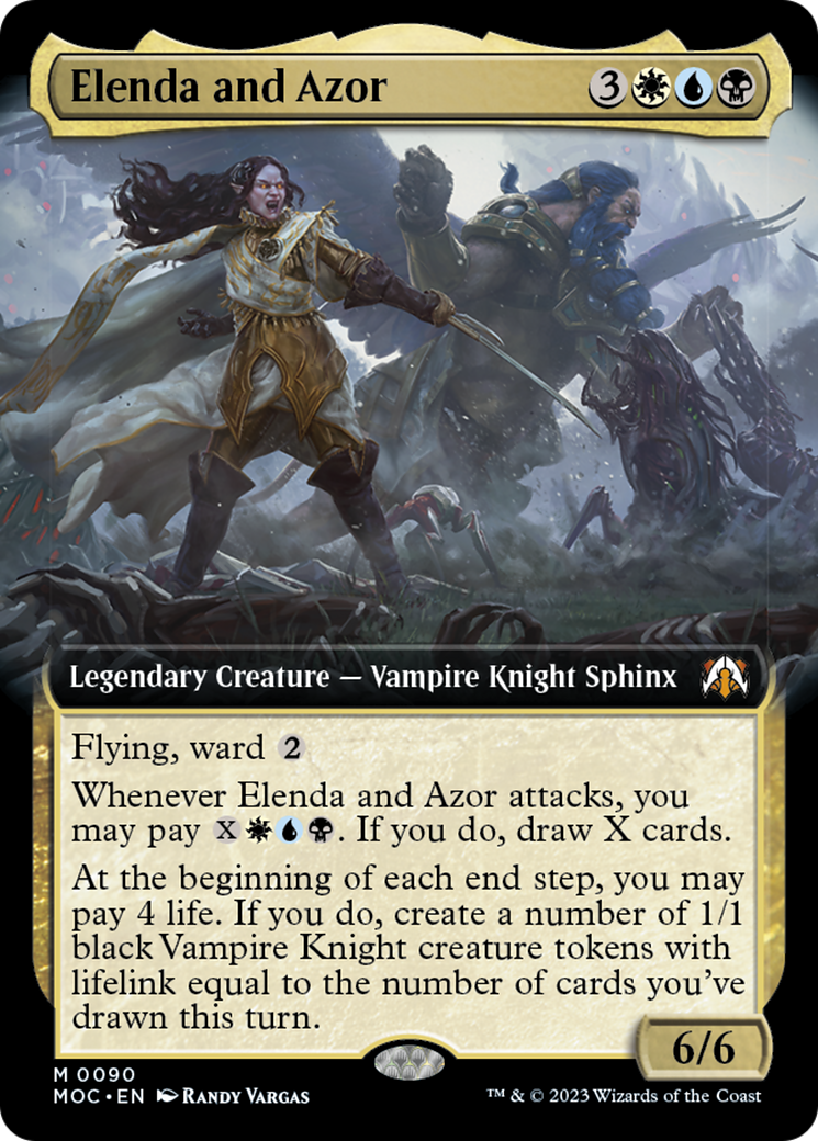 Elenda and Azor (Extended Art) [March of the Machine Commander] | Odin's Place