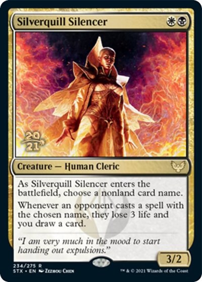 Silverquill Silencer [Strixhaven: School of Mages Prerelease Promos] | Odin's Place