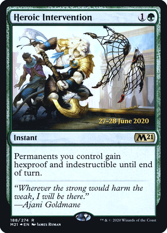 Heroic Intervention [Core Set 2021 Prerelease Promos] | Odin's Place