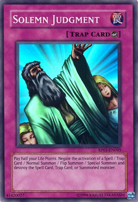 Solemn Judgment [RP01-EN045] Super Rare | Odin's Place