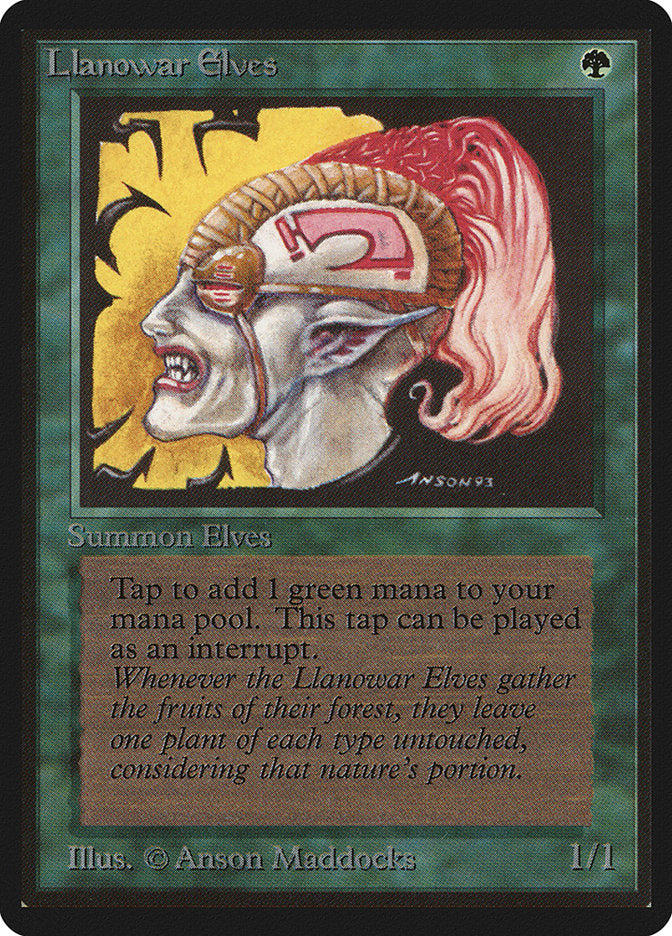 Llanowar Elves (211) [Beta Edition] | Odin's Place