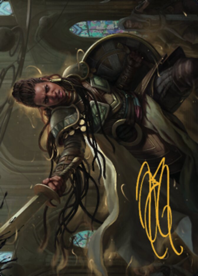 Shanna, Purifying Blade Art Card 1 (Gold-Stamped Signature) [Dominaria United Art Series] | Odin's Place