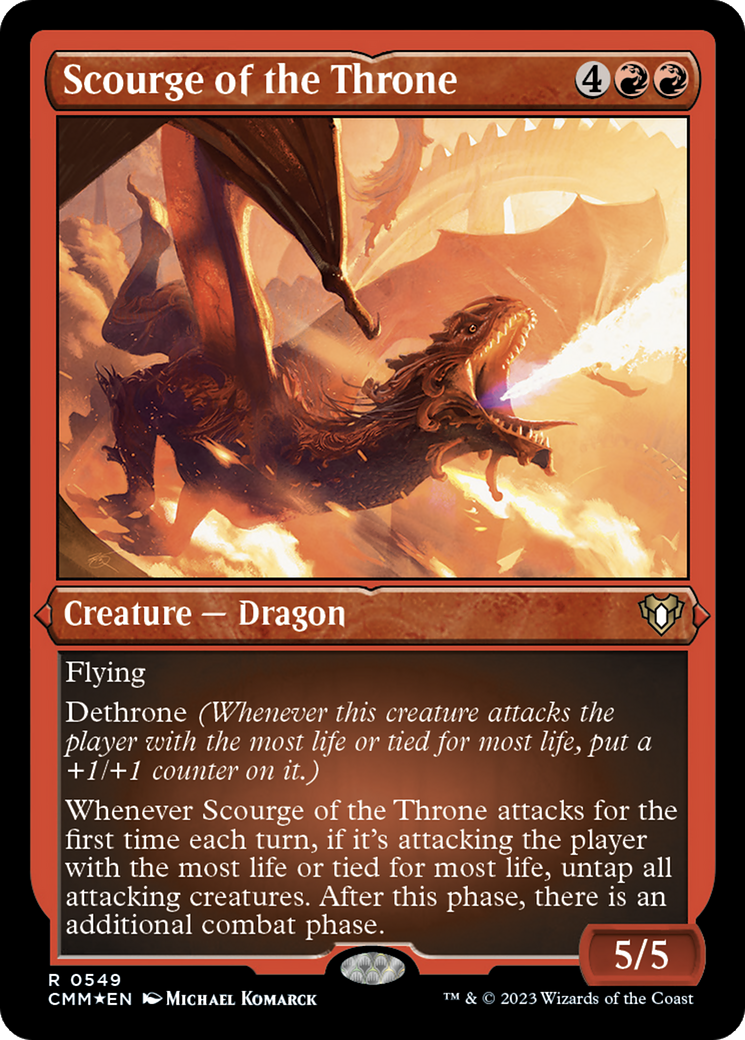 Scourge of the Throne (Foil Etched) [Commander Masters] | Odin's Place