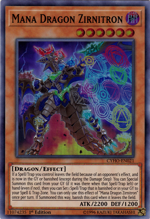 Mana Dragon Zirnitron [CYHO-EN021] Super Rare | Odin's Place