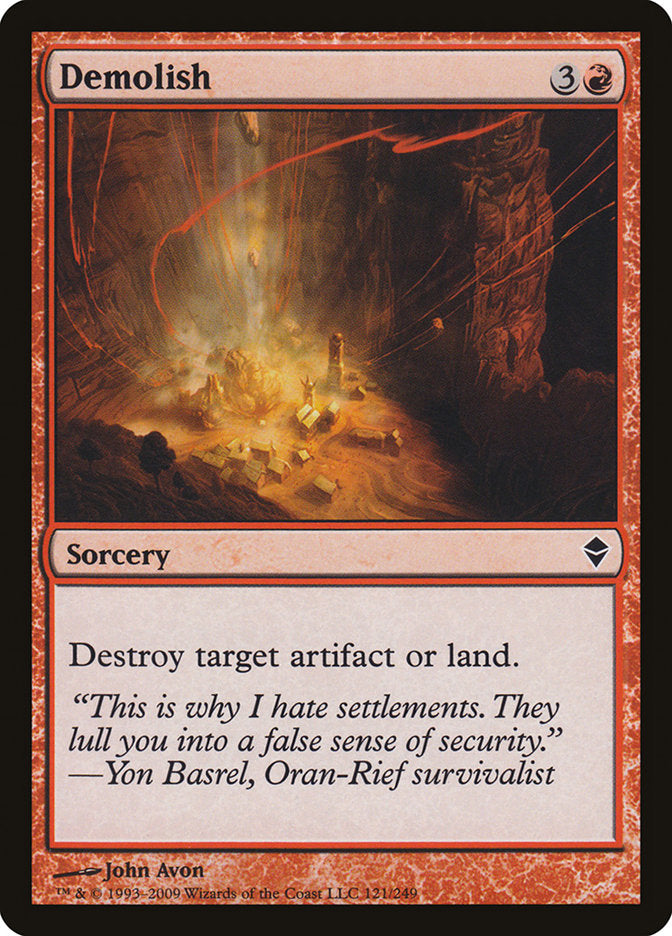 Demolish (121) [Zendikar] | Odin's Place